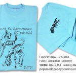 FRANELAS RAC ZAPATA azules EVITA el ABANDONO. ESTERILIZA!