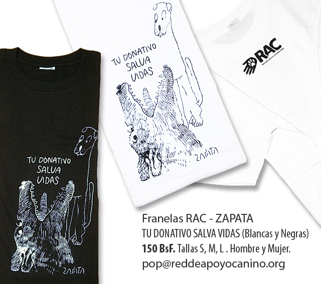 FRANELAS RAC ZAPATA blancas y negras FRANELAS RAC ZAPATA blancas y negras